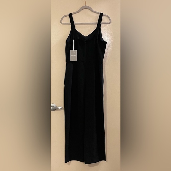EVERLANE Japanese GoWeave Slip Jumpsuit in Black - Picture 5 of 7